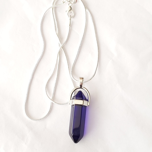Purple Amethyst 20"\ .925 Sterling Silver Necklace - Picture 3 of 6